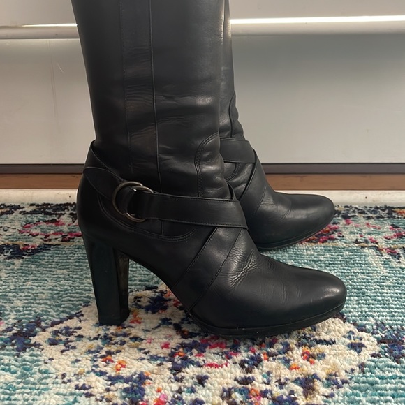 Cole Hann Nike Air black tall boots - Picture 4 of 9